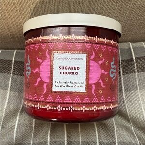 Bath & Body Works 3wick Sugared Churro Candle - NEW